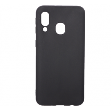 Чехол черный силиконовый Samsung A40 